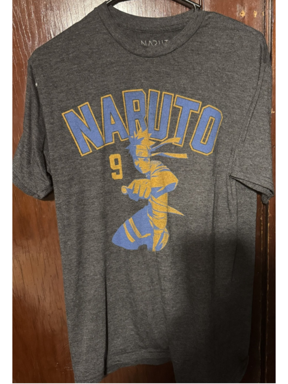 Naruto anime T-Shirt Men's Size M Gray